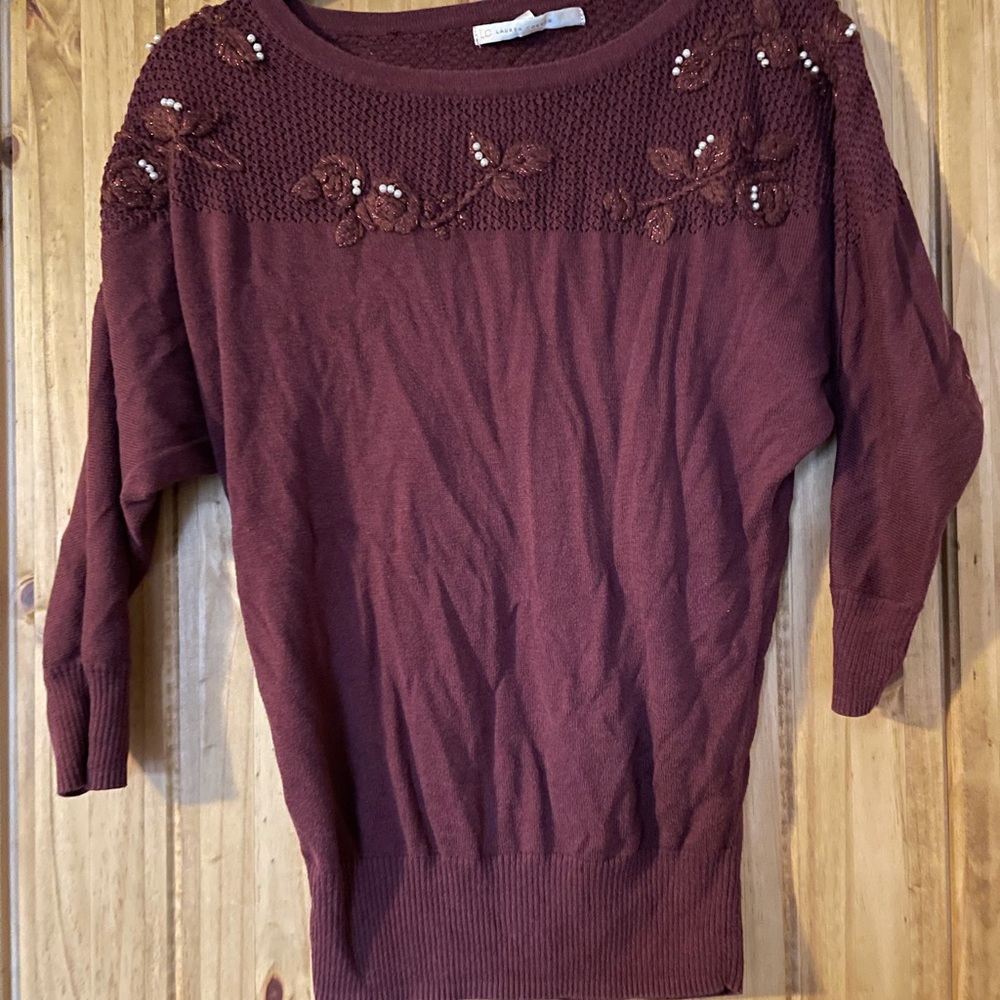 LC Lauren Conrad dolman 3/4 sleeve sweater size small